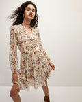 Floral Print Tiered Dress With Ruffles by Veronica Beard