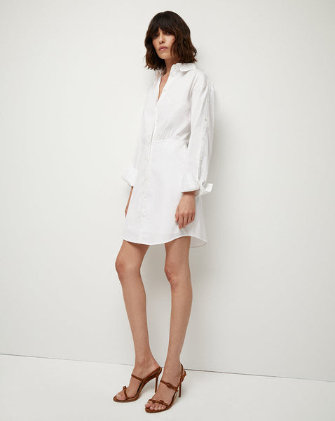 Gathered Short Shirt Dress