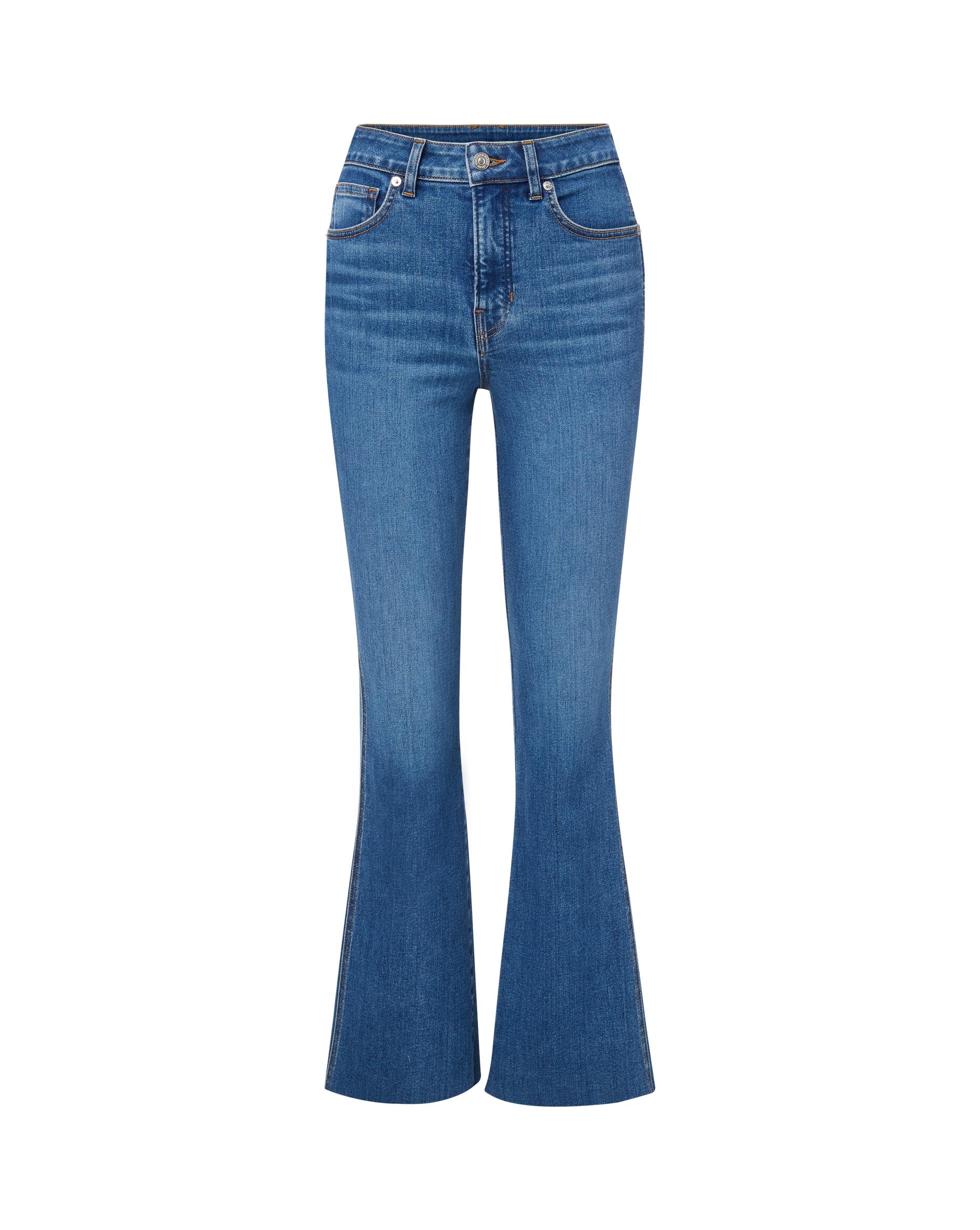 Carson Ankle-Flare Jean | Raw Hem | Veronica Beard