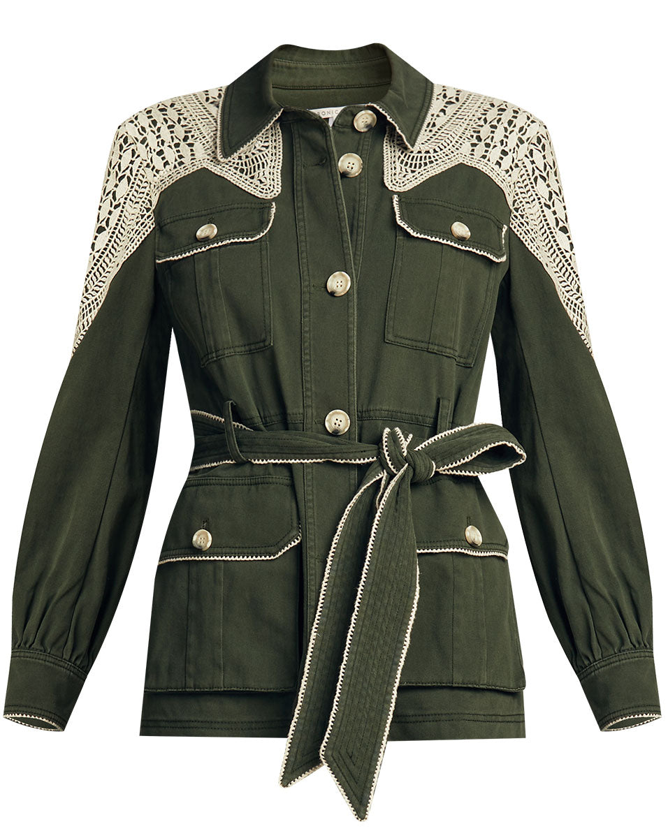 veronica beard army jacket