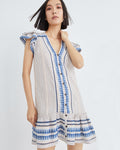 Cotton Geometric Print Beach Dress by Veronica Beard