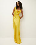 Sophisticated Cowl Neck Spring Asymmetric Evening Dress by Veronica Beard