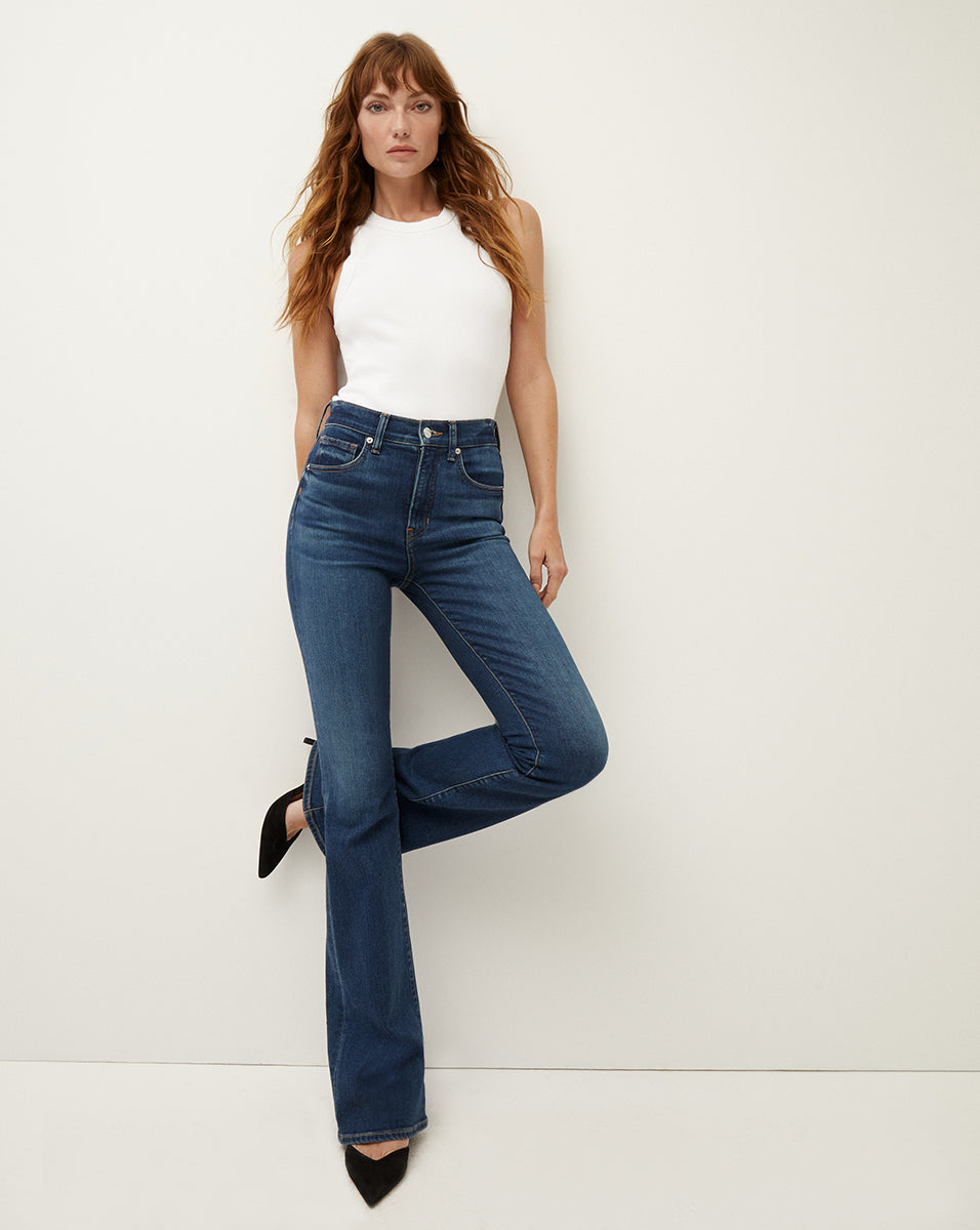 Beverly High Rise Skinny Flared Jeans