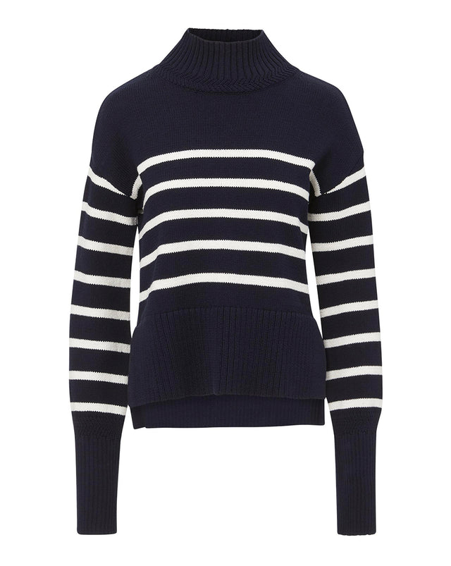 Nautical-Striped Lancetti Sweater | Veronica Beard