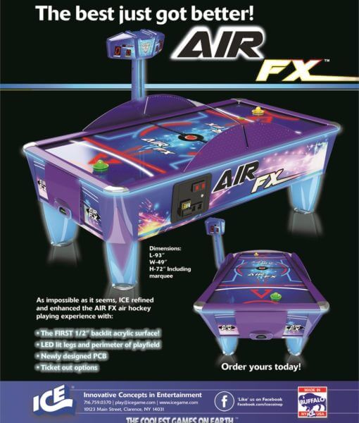 Air Fx Coin Operated Air Hockey Table M P Amusement