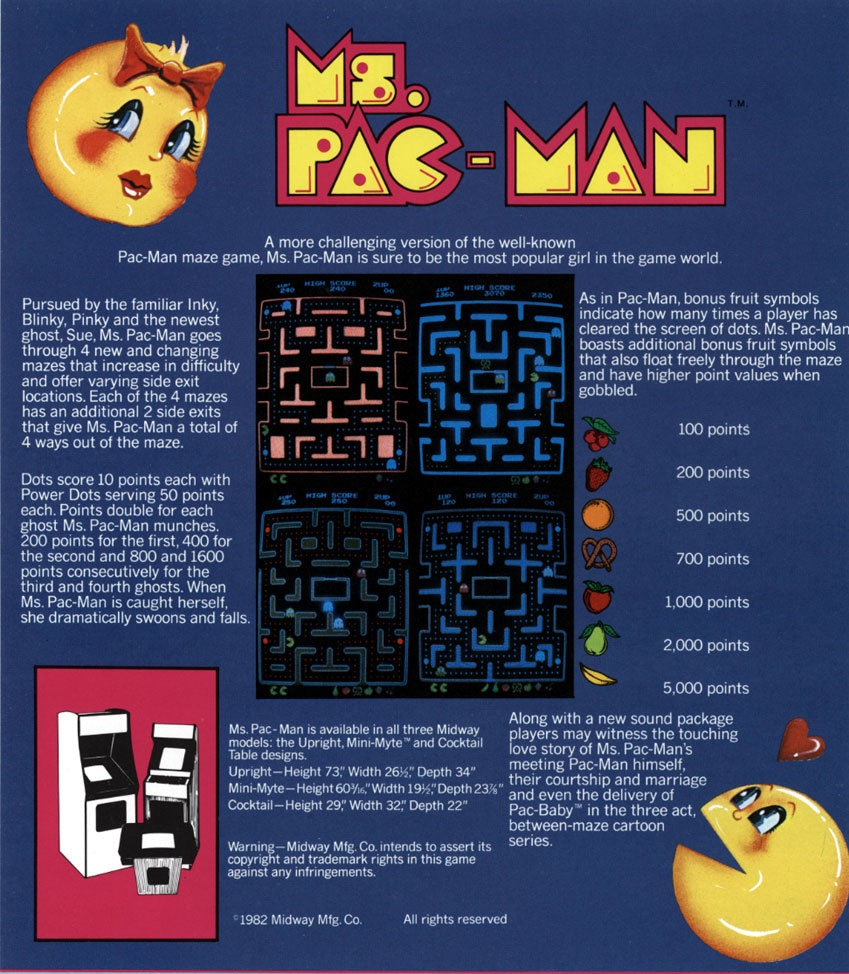 little pac man arcade game