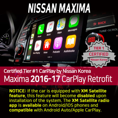 Presidents Day Sale : Apple CarPlay for Nissan Maxima 2016-2017