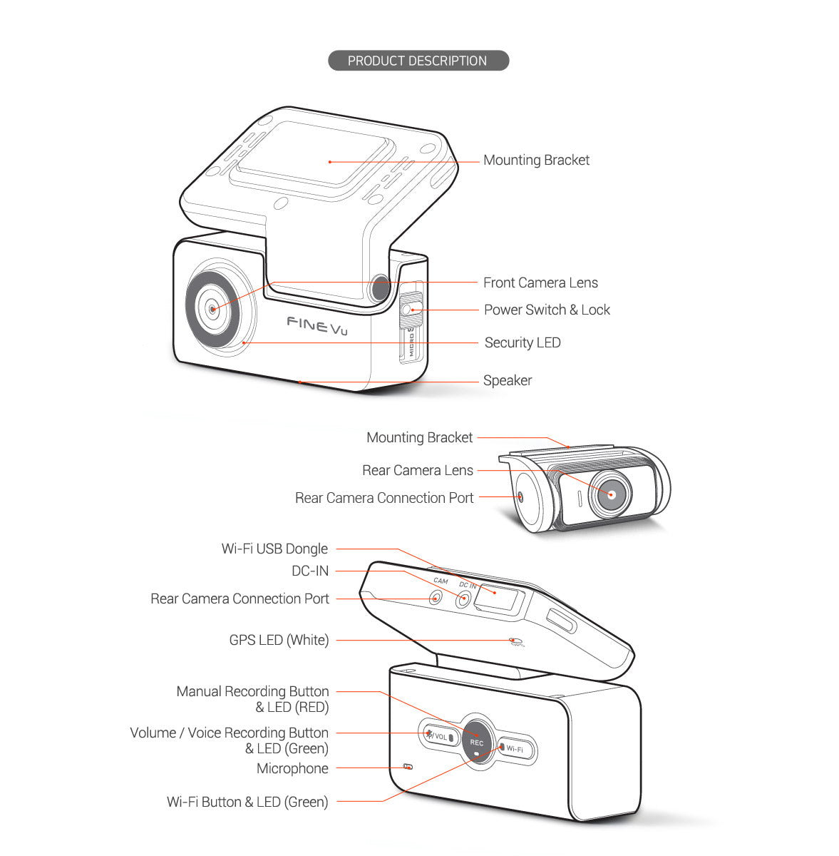 UNAVI GX300 2-Channel Front & Rear QHD 2K Dashcam – K5 Optima Store