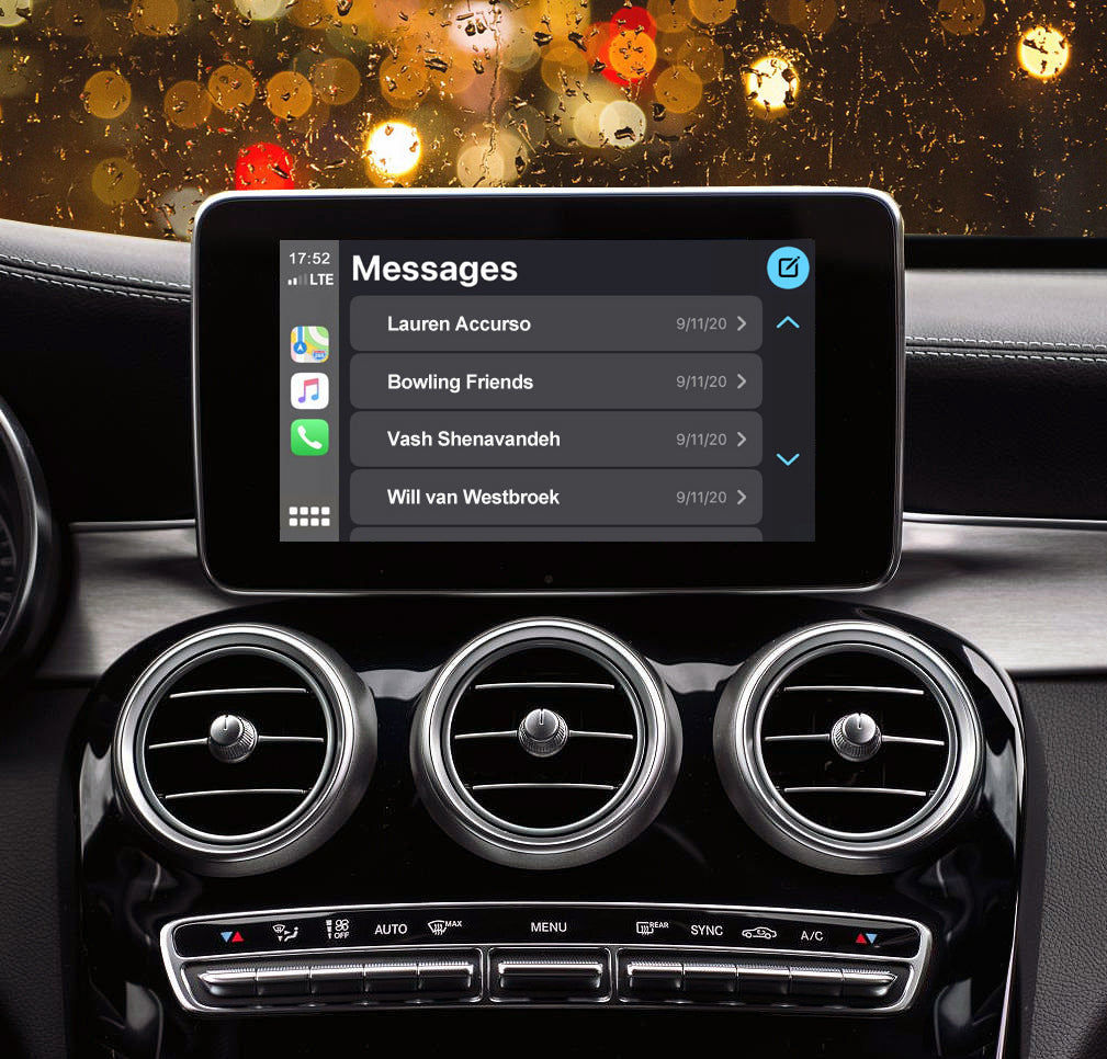 Mercedes AMG GT Apple Car Play Screen Upgrade
