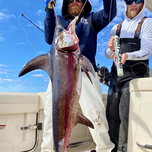 Swordfish skirt and deep drop weights