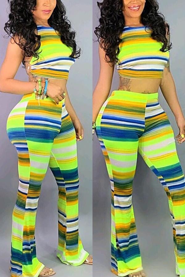 sexy-print-vest-pants-set