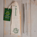 Go Green - Stainless Steel Straw & Brush Kit - 96 Pack (4x24)