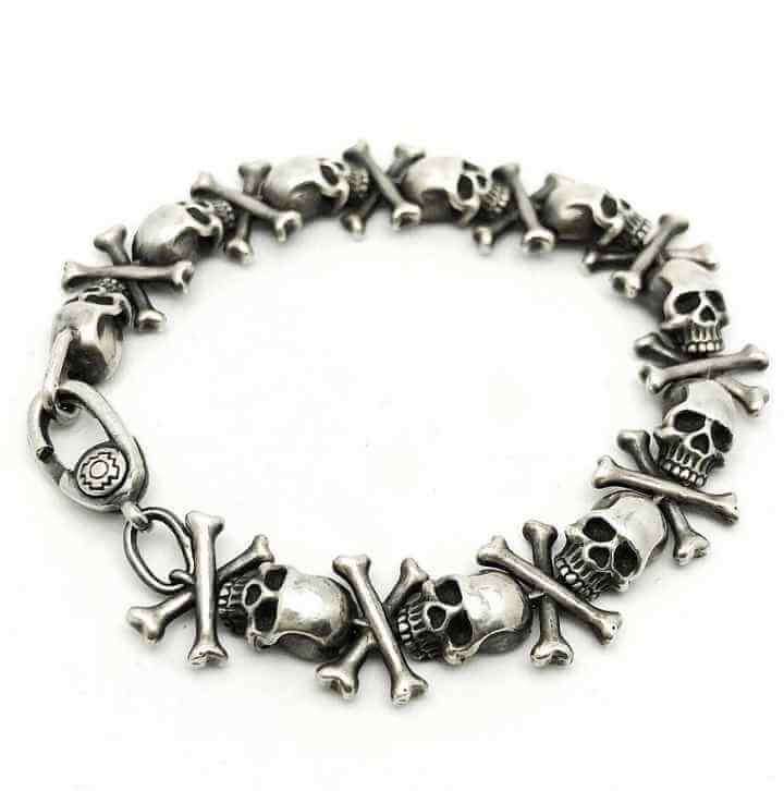 skull and bones bracelet