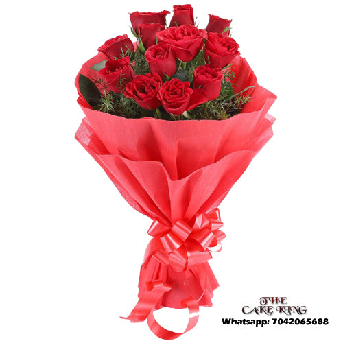 10 Red Roses Bookey – The Cake King