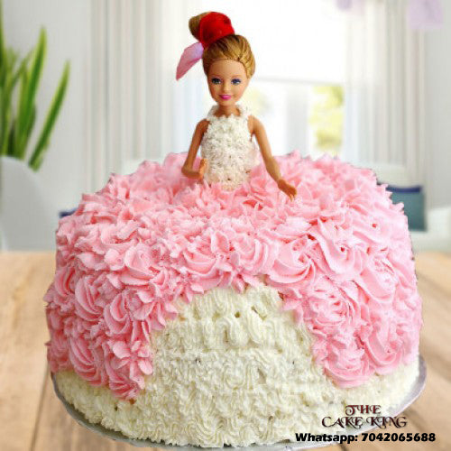 barbie doll cake monginis