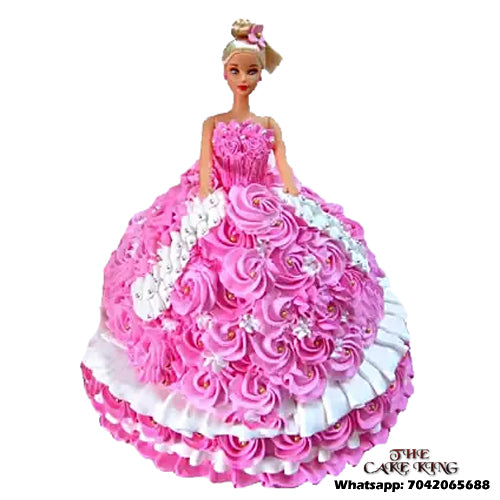 barbie doll cake monginis