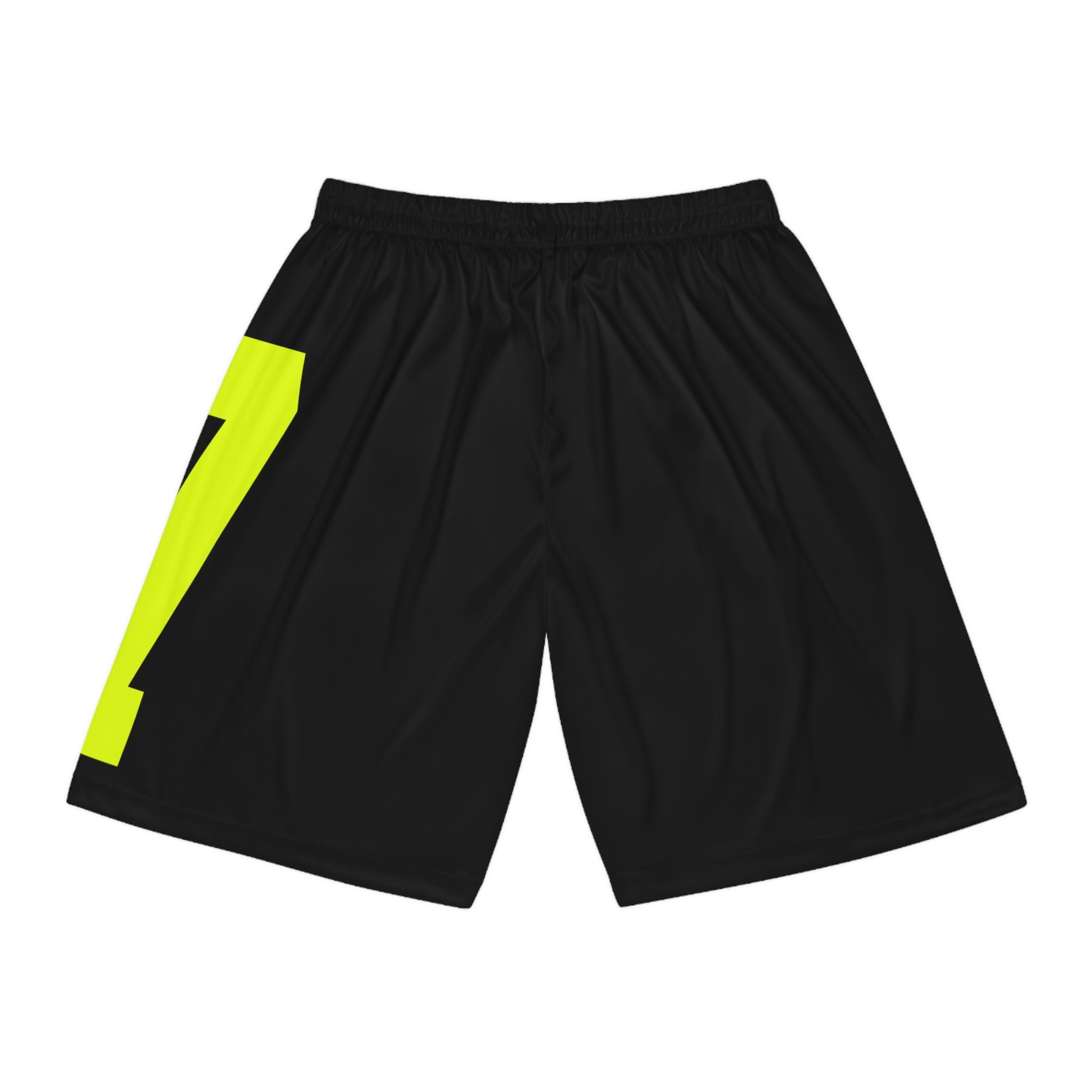 Product Image of SAFETY GREEN 77 Basketball Shorts (black) #2