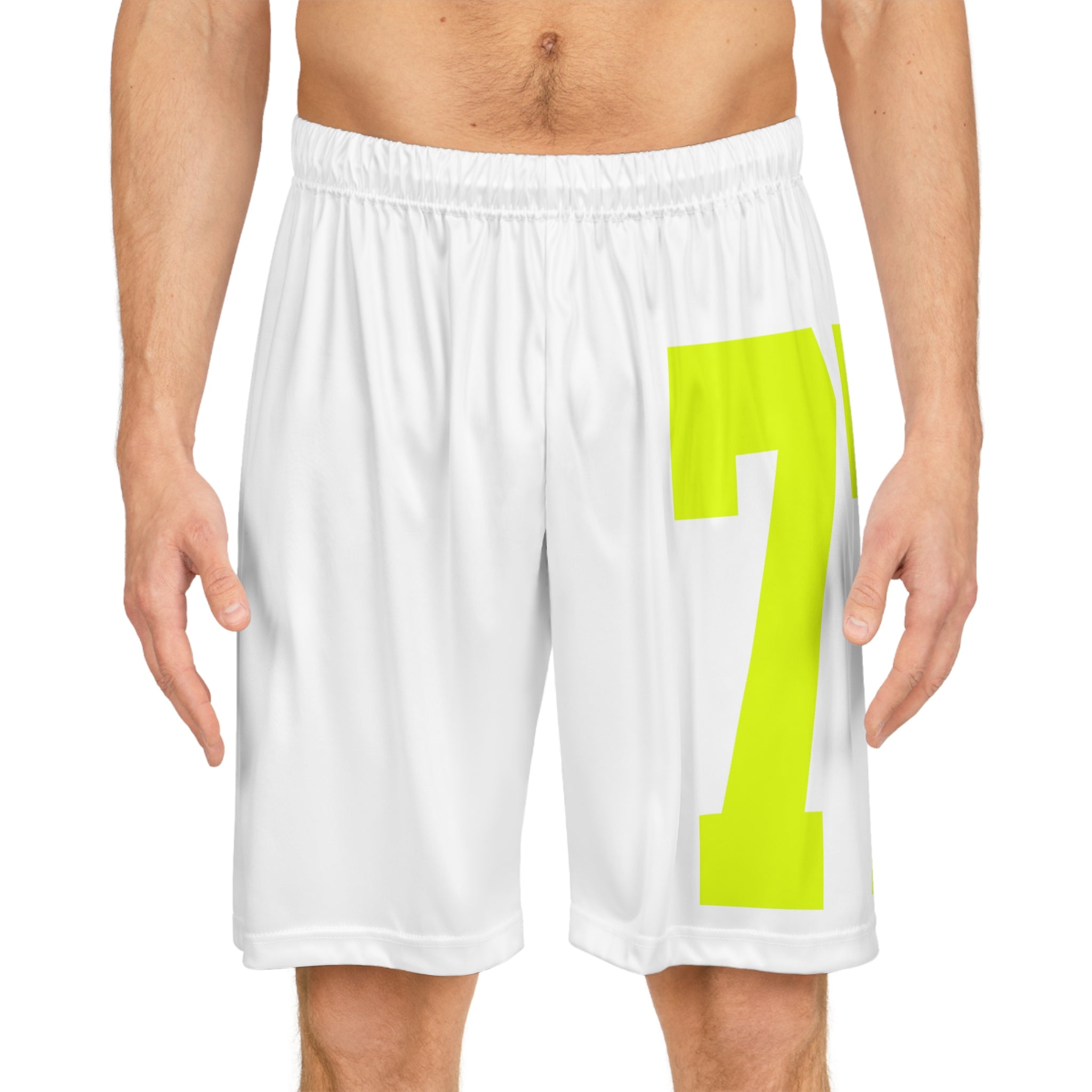 Product Image of SAFETY GREEN 77 Basketball Shorts #3