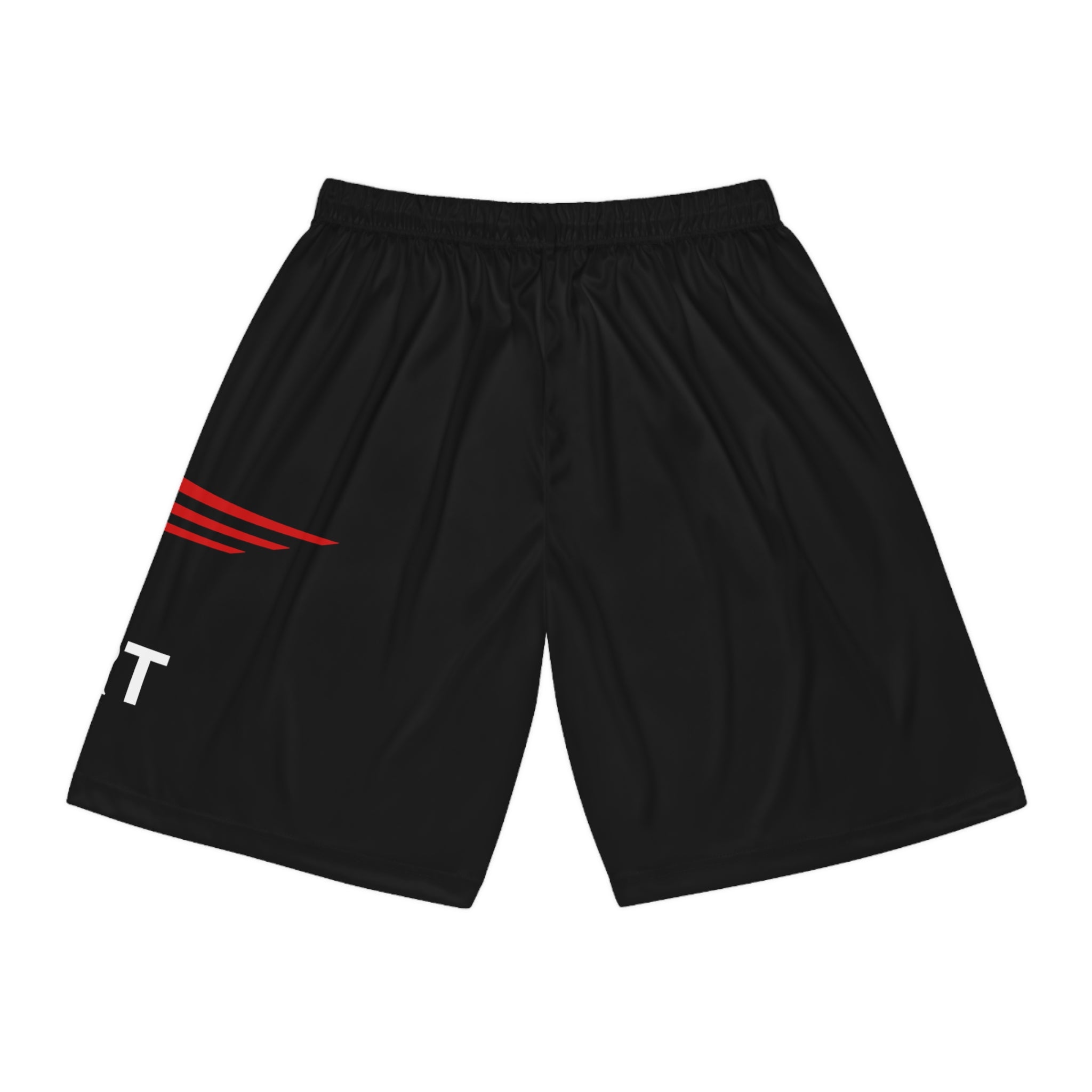 Product Image of RED SPORT LOGO Black Basketball Shorts #2