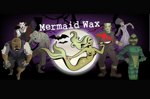 Mermaid Wax Halloween Banner 2