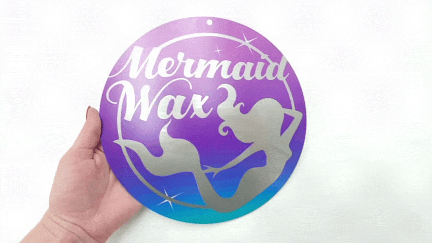Mermaid Wax Metal Signs  MADE IN THE USA