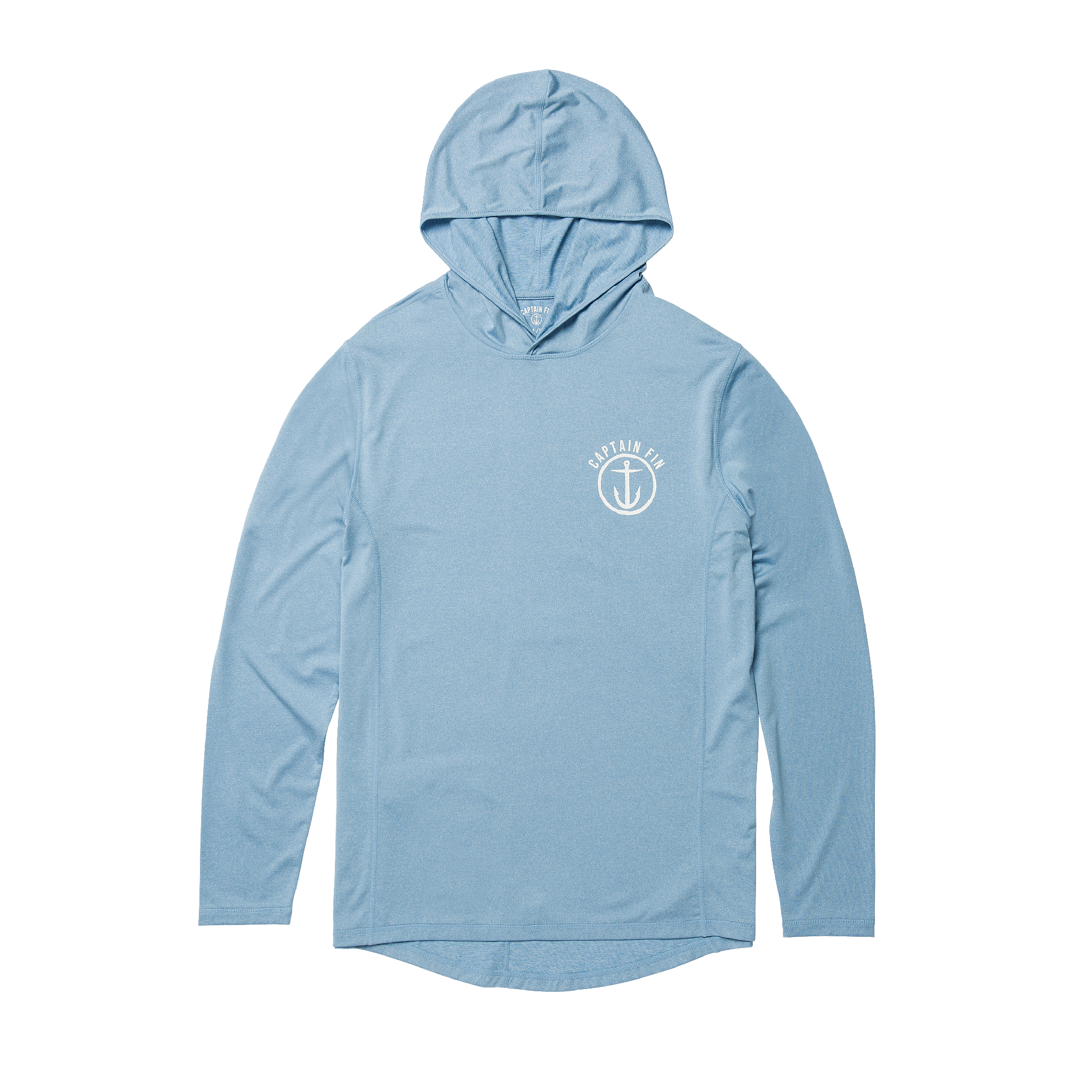 Early Boater Long Sleeve Hooded Surf Shirt - Coastal Blue