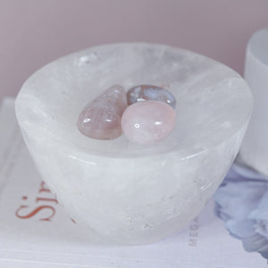 clear quartz bowl