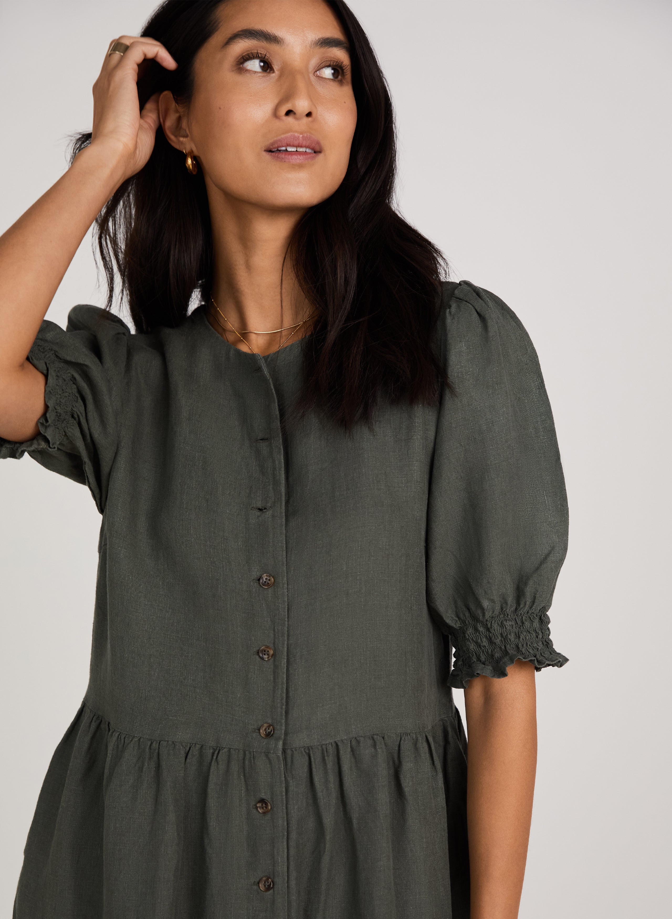 Maxine Hemp Shirt Dress