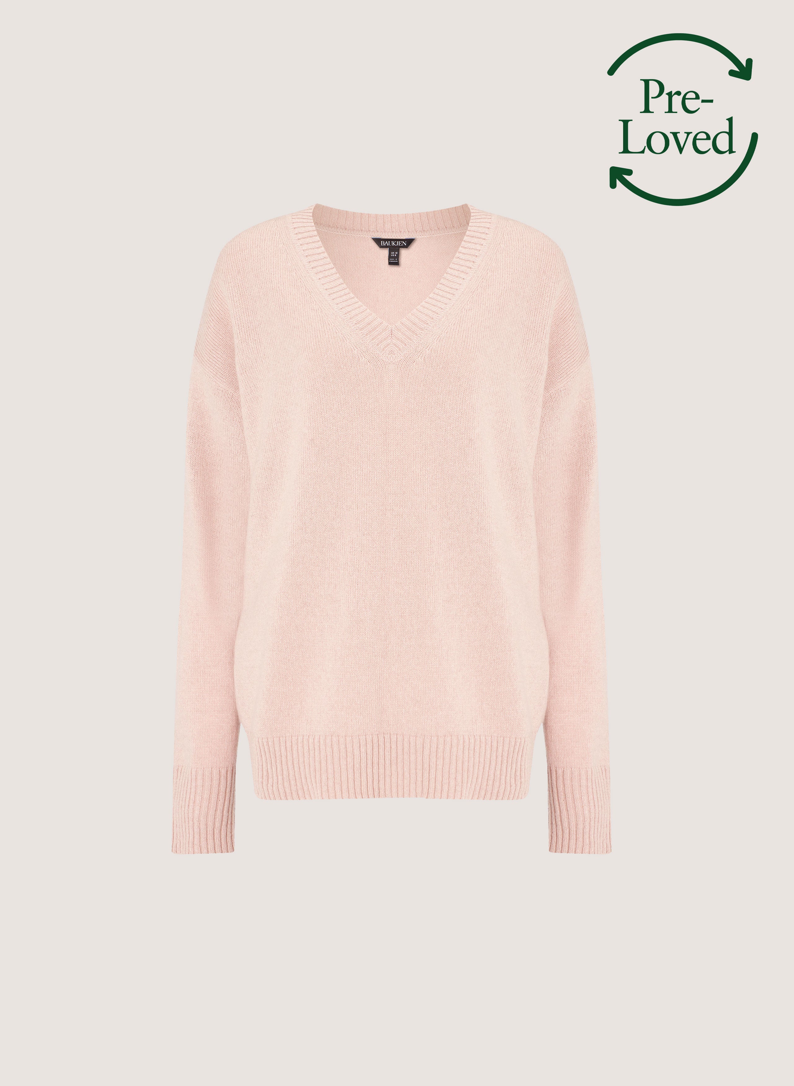 Pre-Loved Portia Eco V-neck Cashmere Jumper