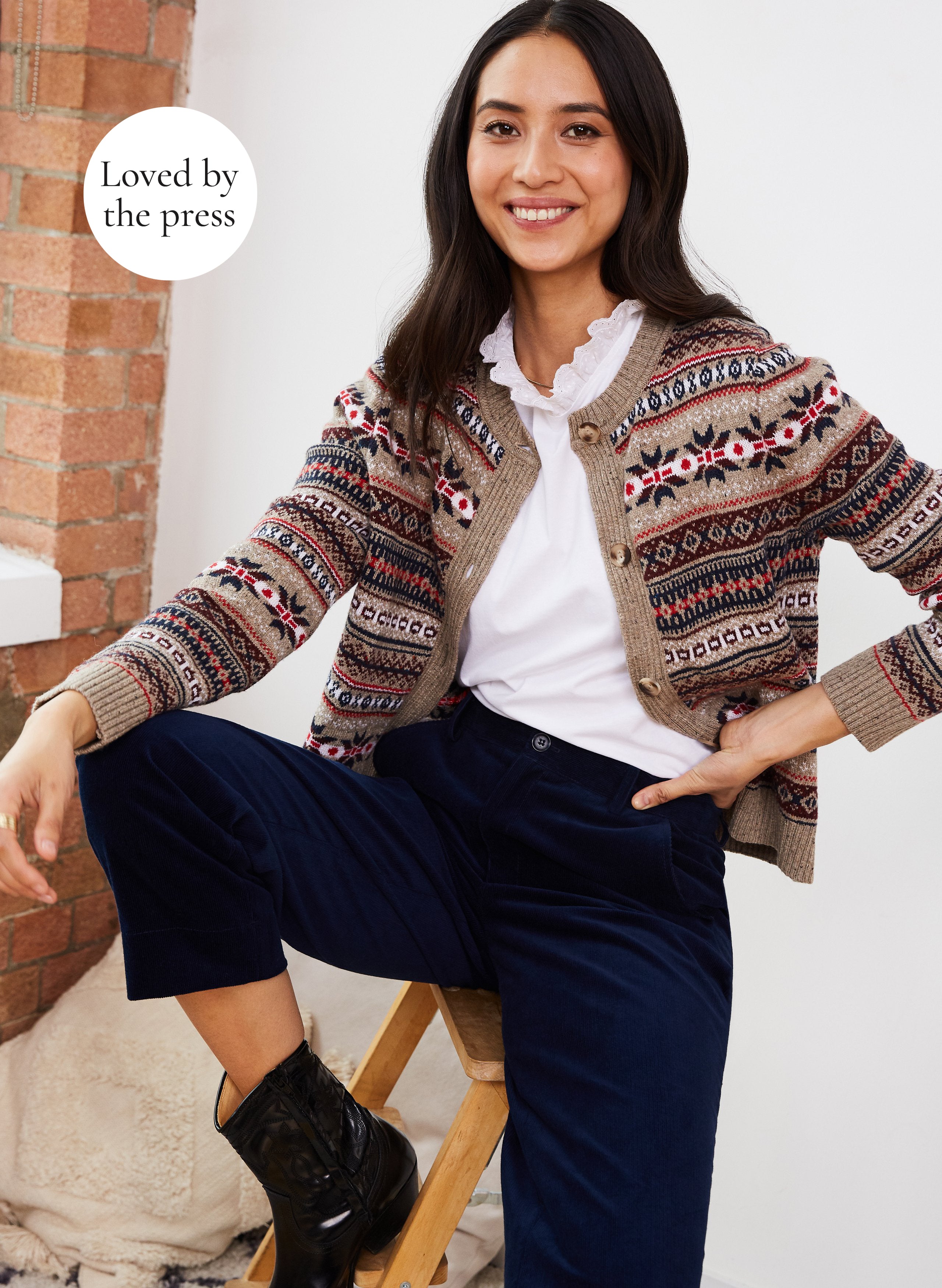 Chiara Merino Lambswool Cardigan