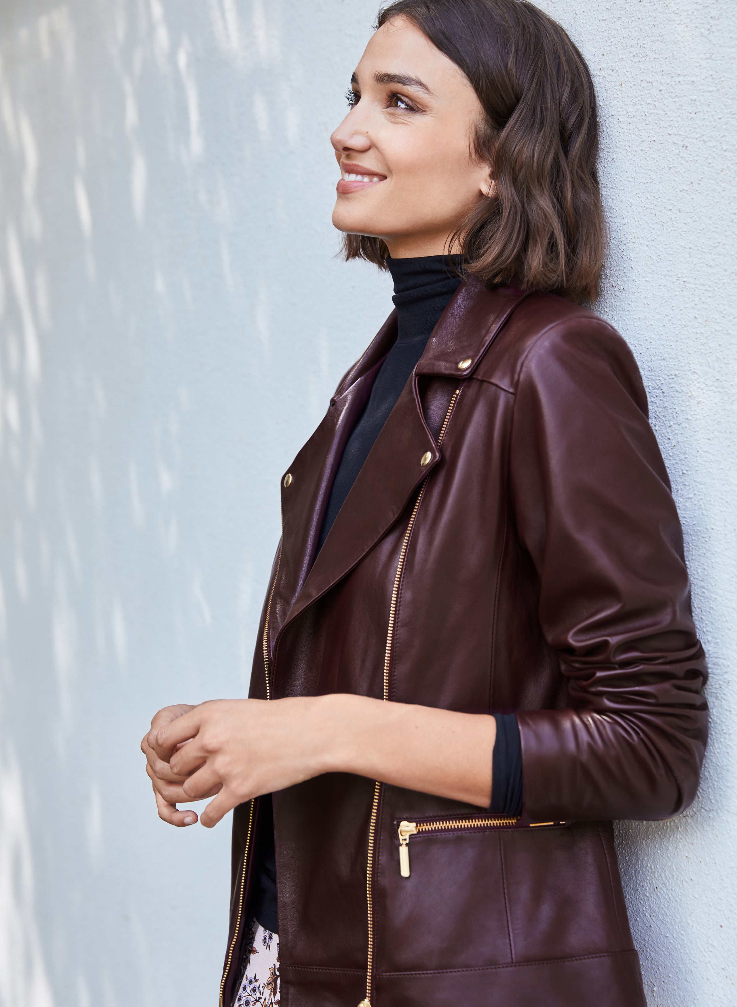 Kara Leather Biker Jacket