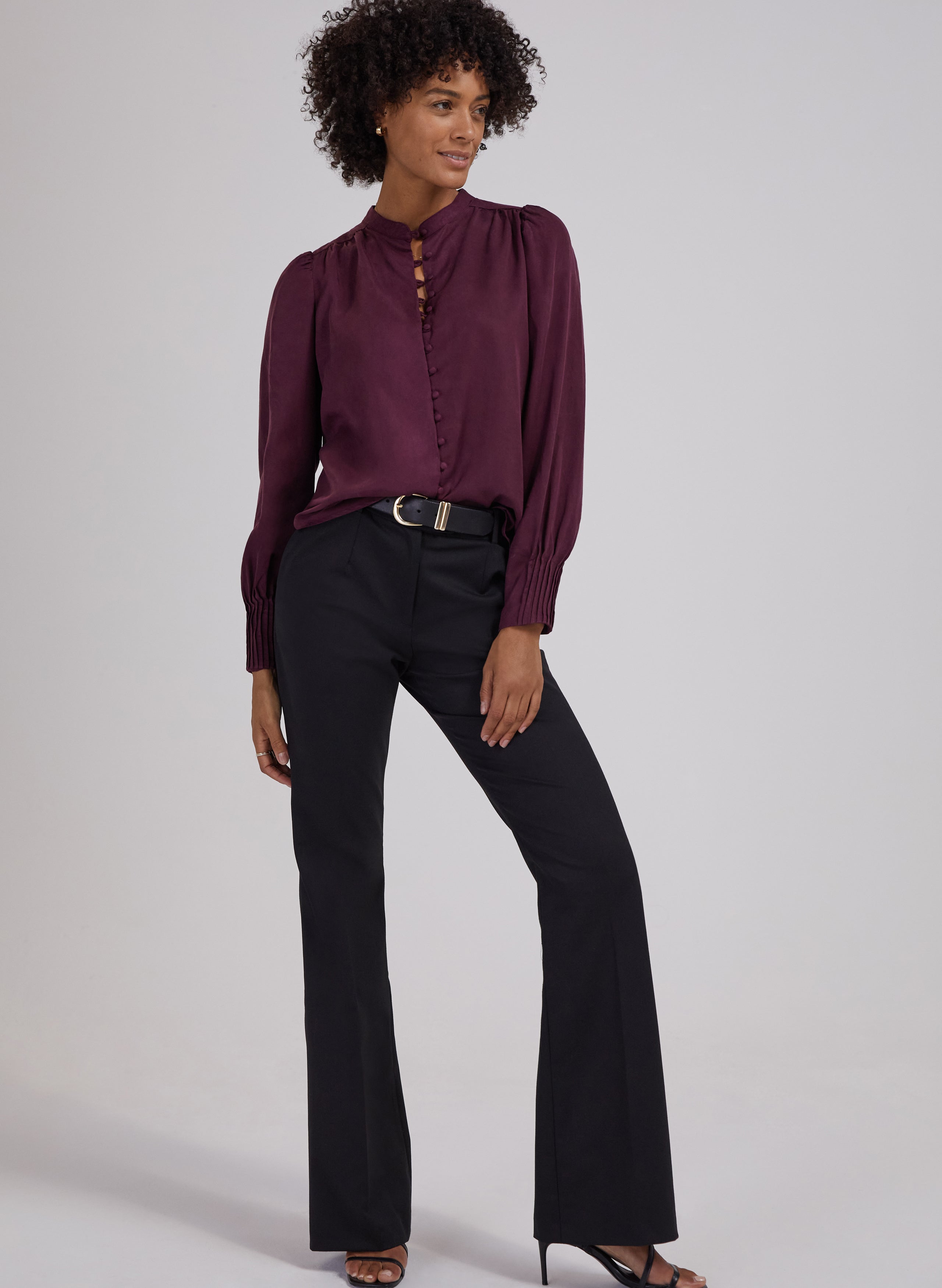 Shapira Newlife & Wool Blend Bootcut Trousers