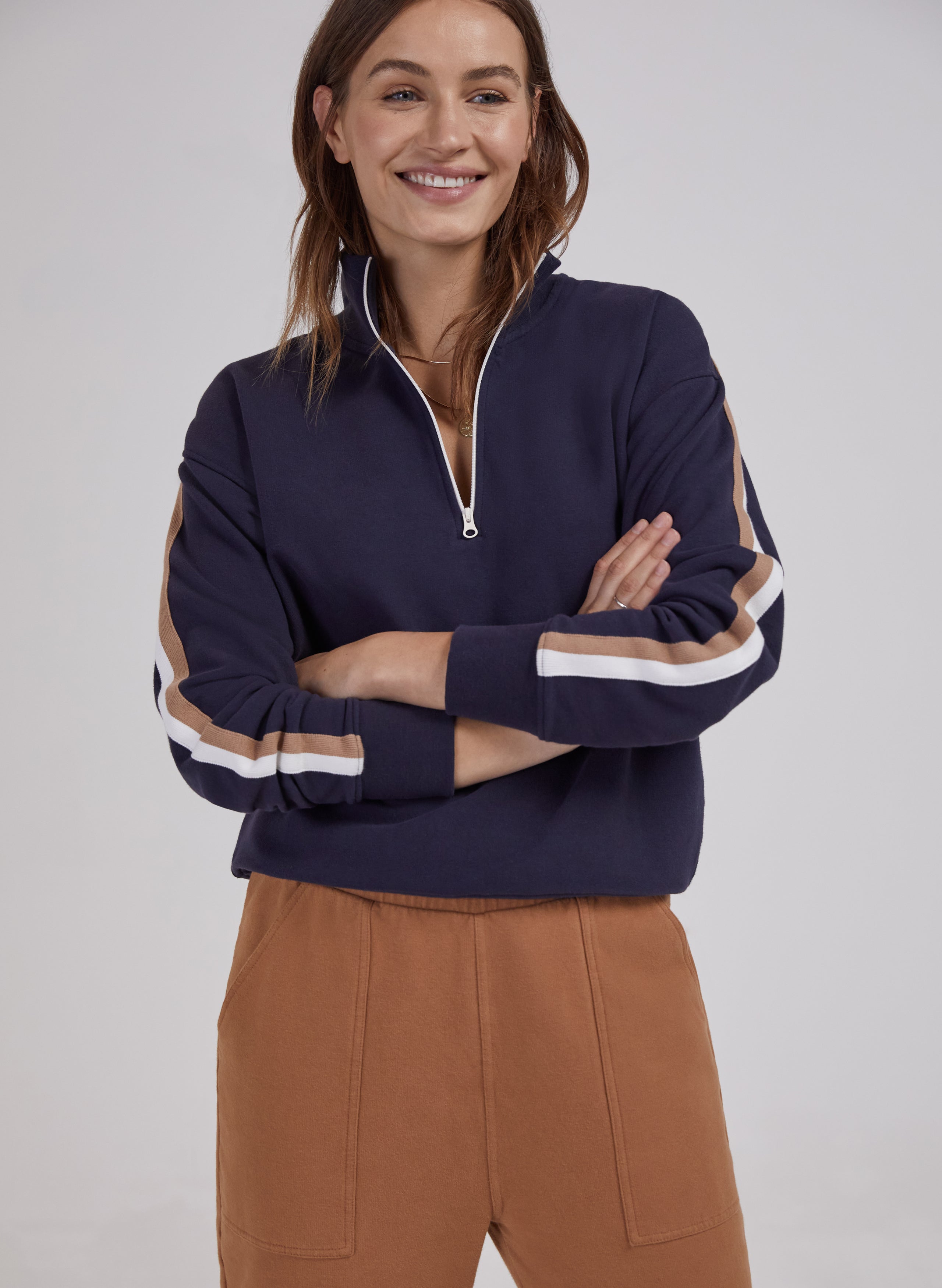 Brielle Organic Zip Sweatshirt