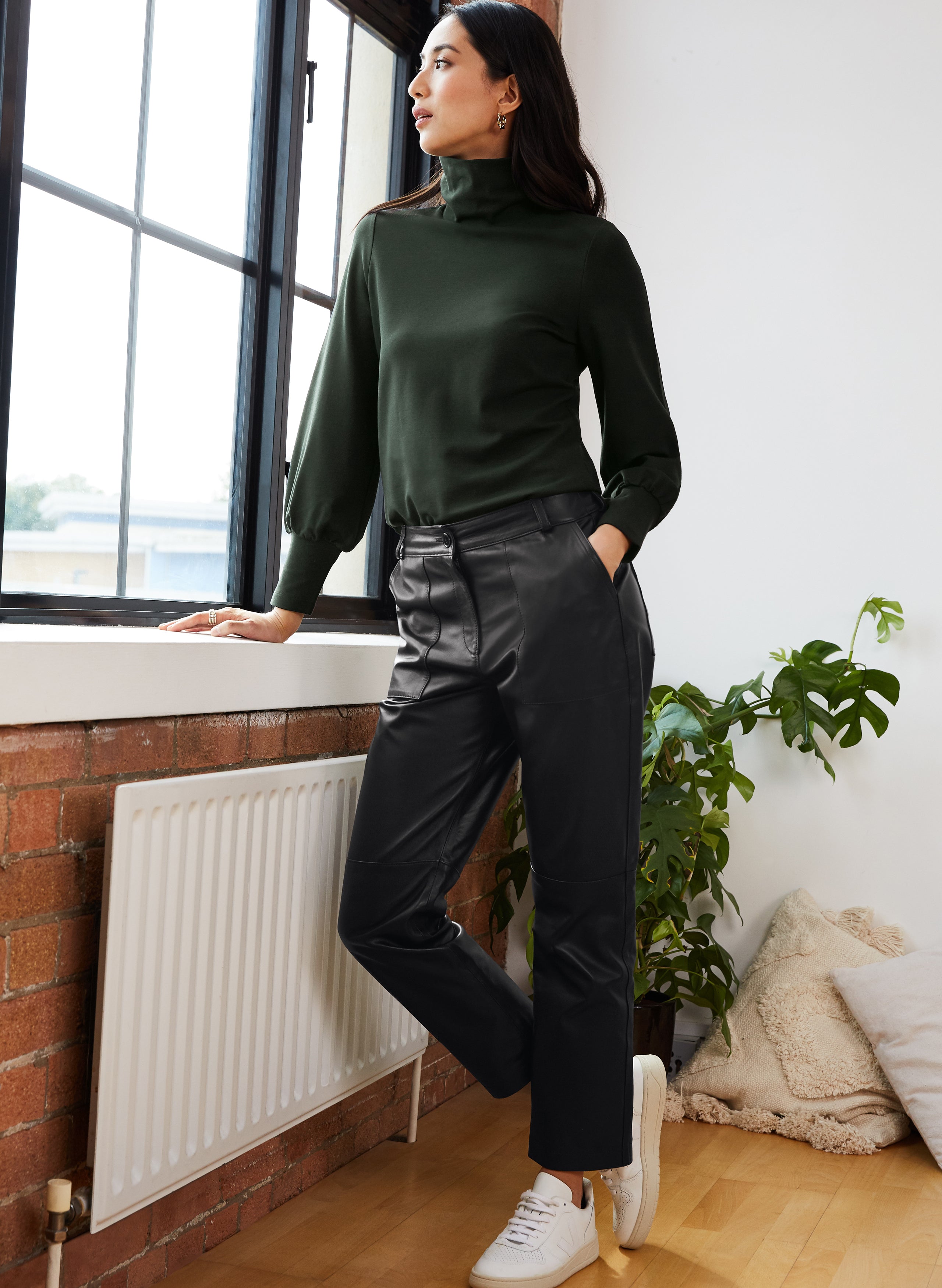 Lida Leather Cargo Pant