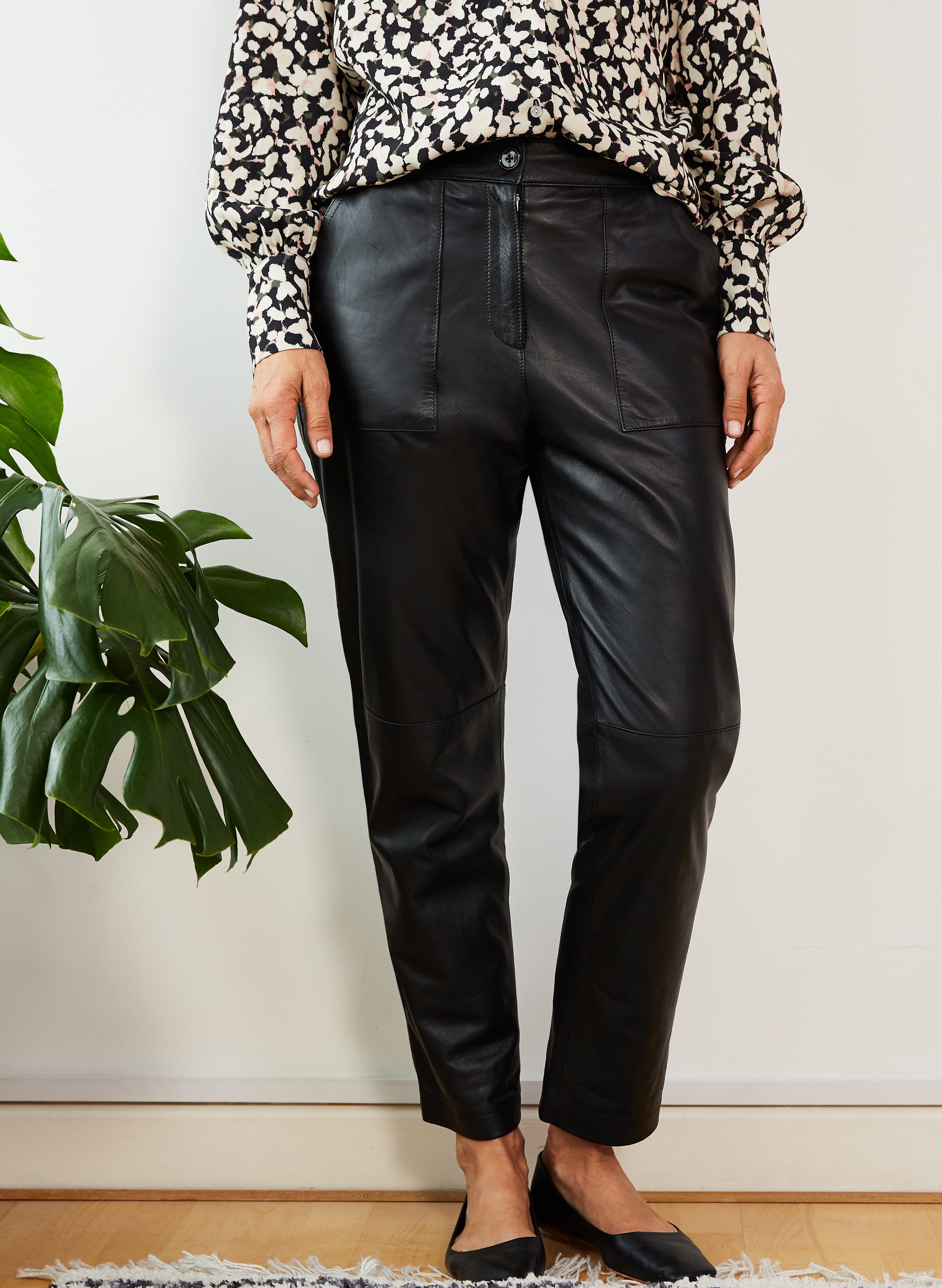 Lida Leather Cargo Pant