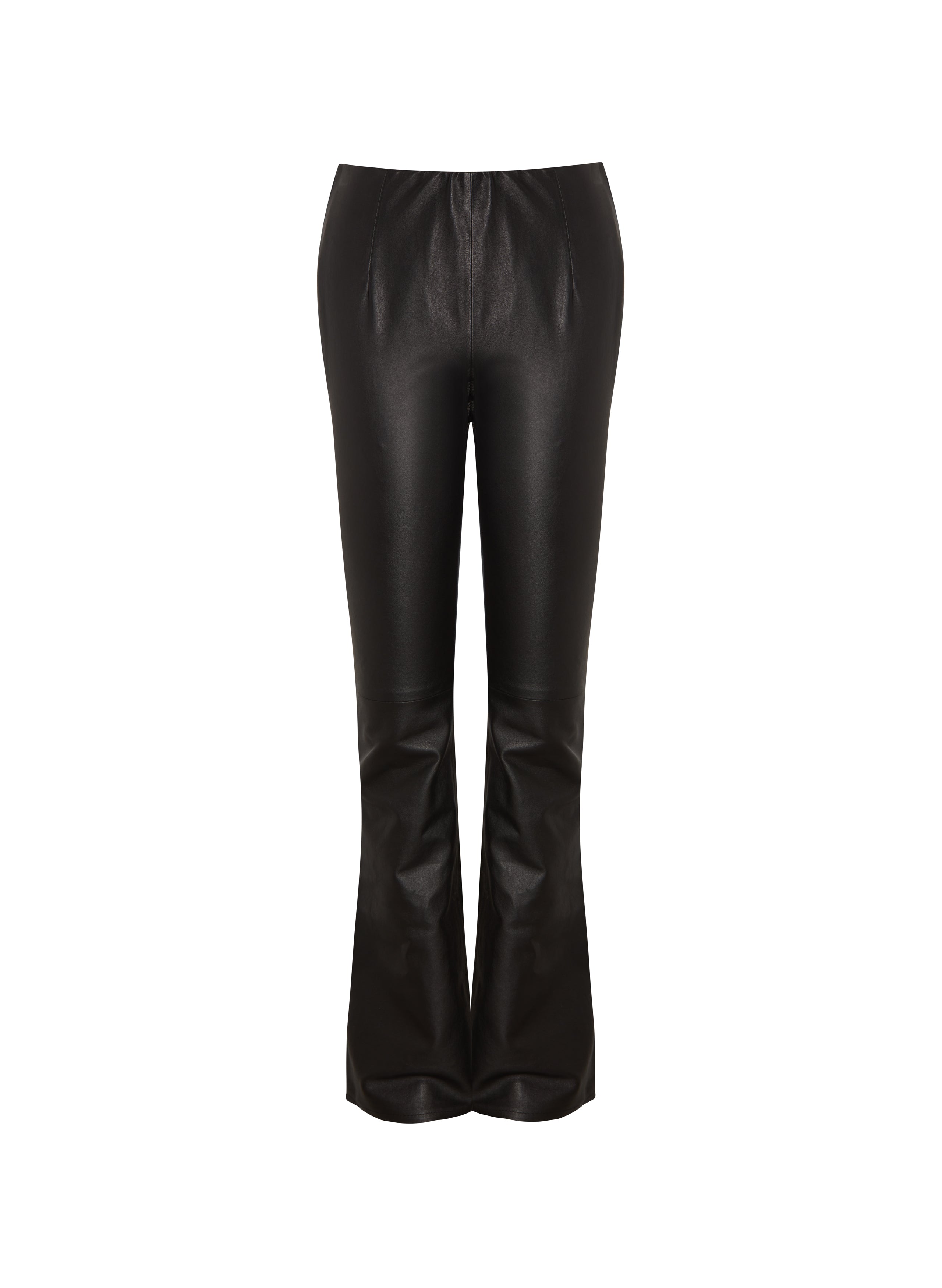 Salma Flare Leather Trousers