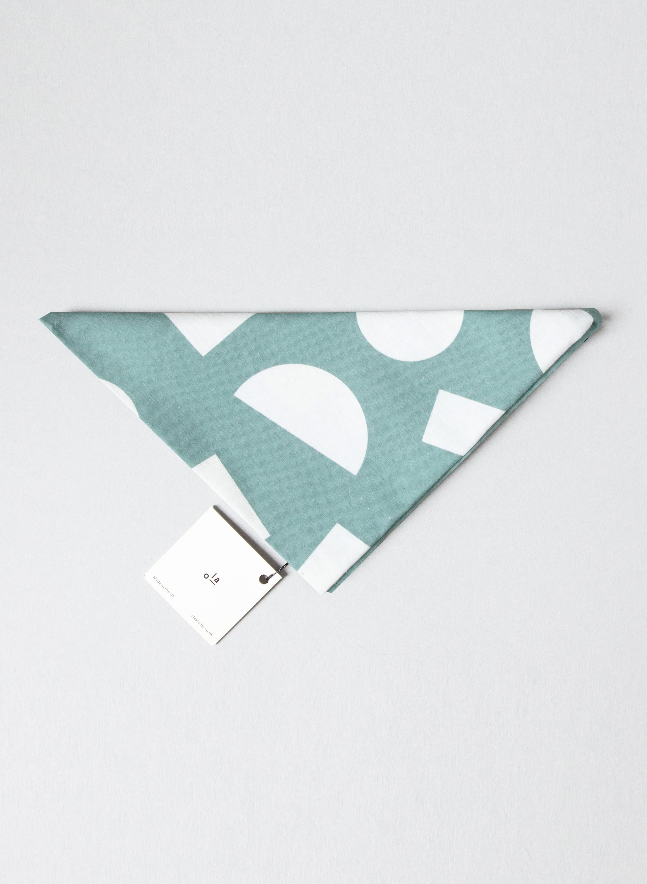 Ola Organic Cotton Turquoise Shapes Print Wrap