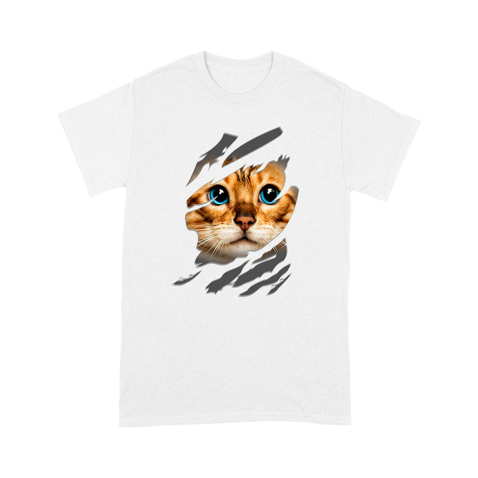 3D Bengal Cat Face T Shirt