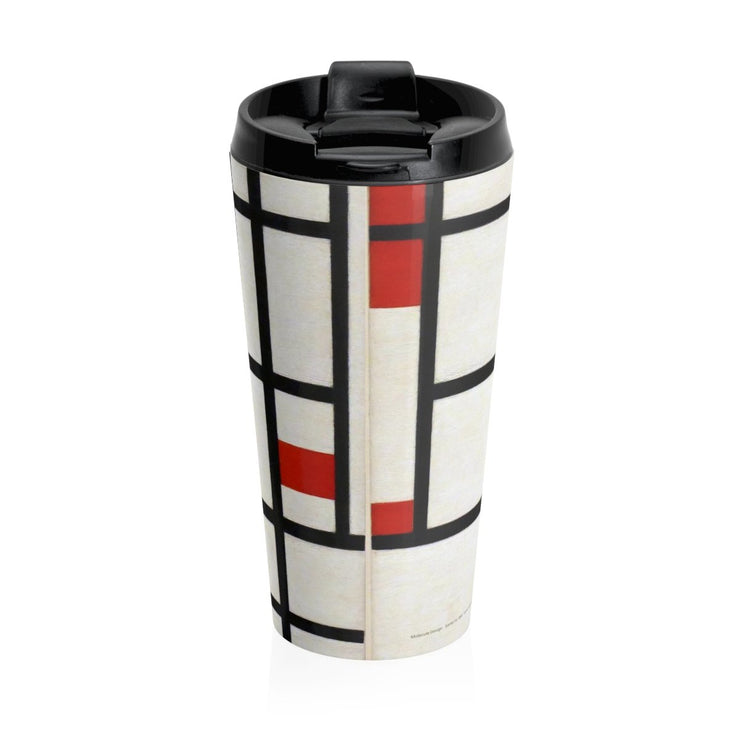 Mondrian Stainless Steel Travel Mug - Molecule Design-Online 