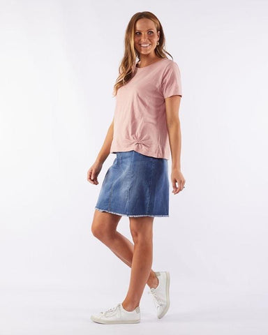 Knot Crop Tee Pink