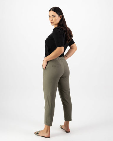 Vassalli 78 Elastic Waist Pants 5790 Army