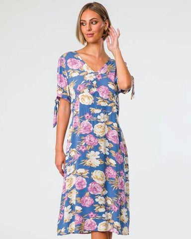 Democracy Pippa Print Dress Blue