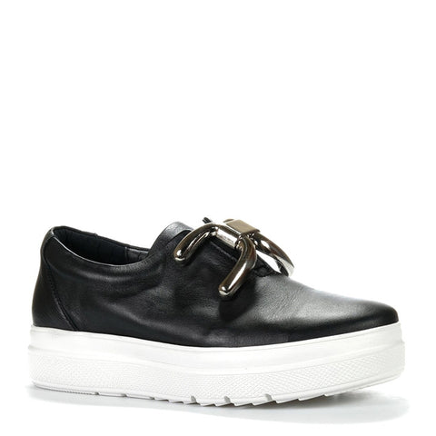 Gelato Bianca Leather Shoe Black