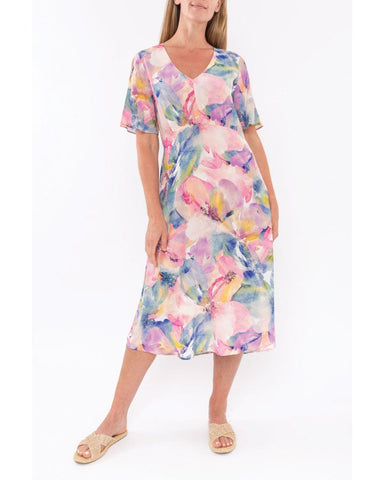 Jump Water Colour Dress - Soft Colours