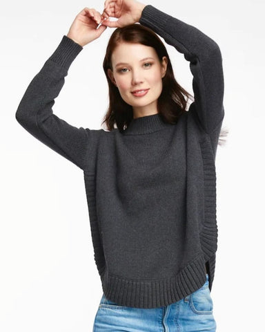 LD&Co Chunky Cotton Jumper Charcoal