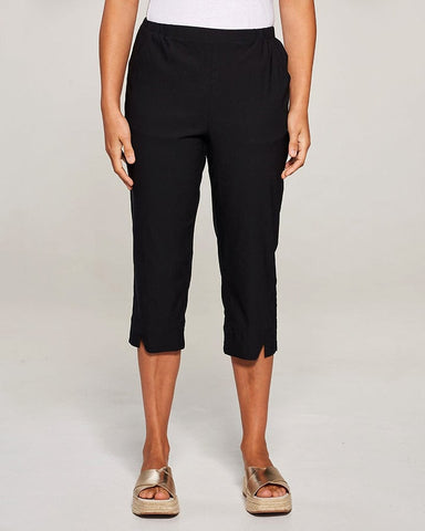 Newport Court 3/4 Cotton Pants Black