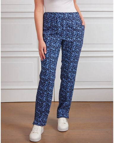 Newport Trina Printed Pants - Ink Paisley Floral