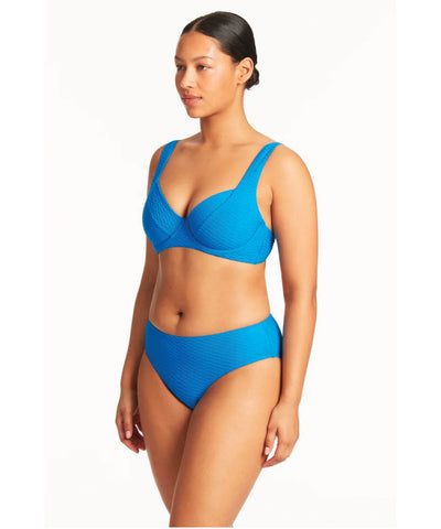 Sea Level Honeycomb Mid Bikini Pant - Capri