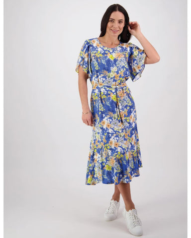 Vassalli Kimono Dream Petal Sleeve Dress