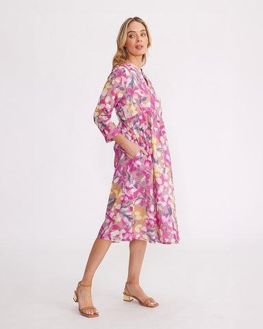 Yarra Trail Rose Petal Print Dress